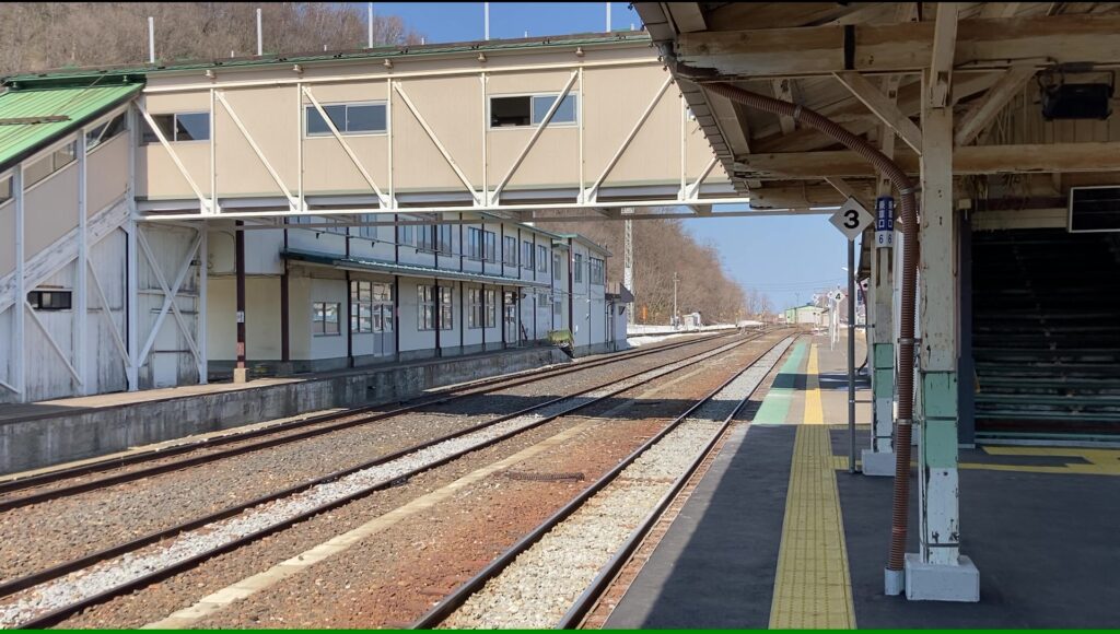 遠軽駅の行き止まり側