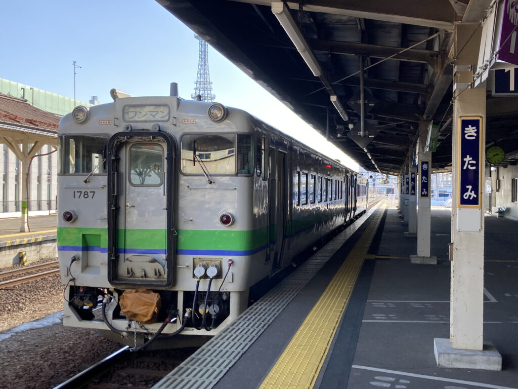 北見駅で休憩するキハ40系気動車