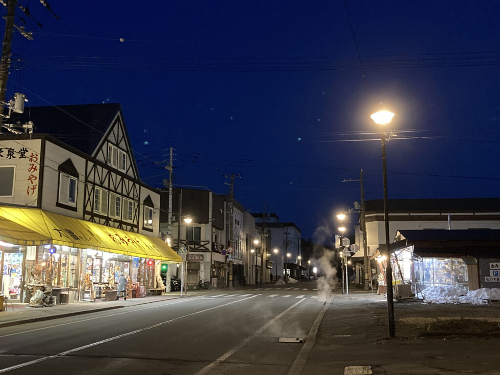 川湯温泉の温泉街