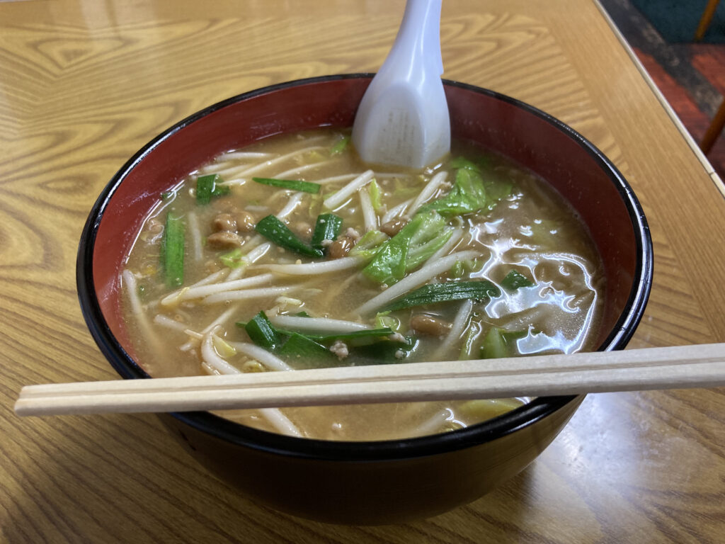 味噌納豆ラーメン