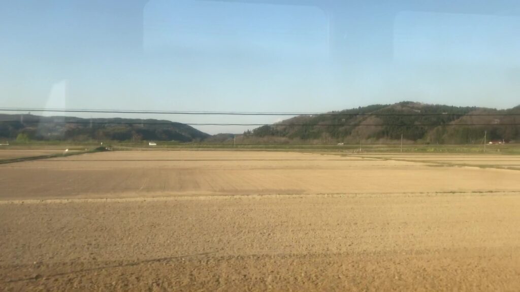 石巻線から見る田園風景