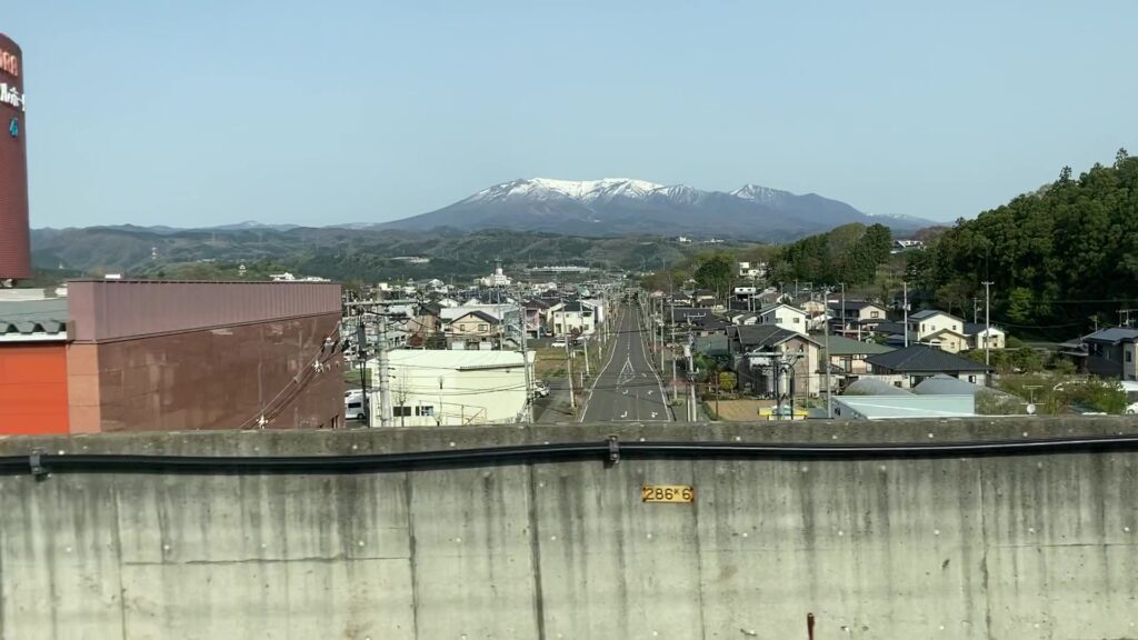 蔵王連峰(白石蔵王駅手前)