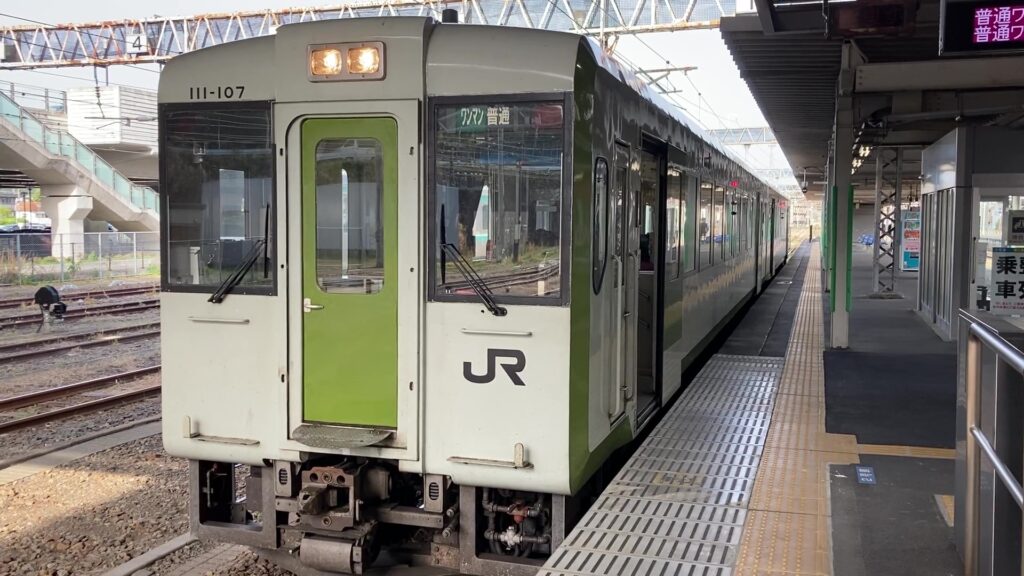 磐越東線の郡山行き普通列車