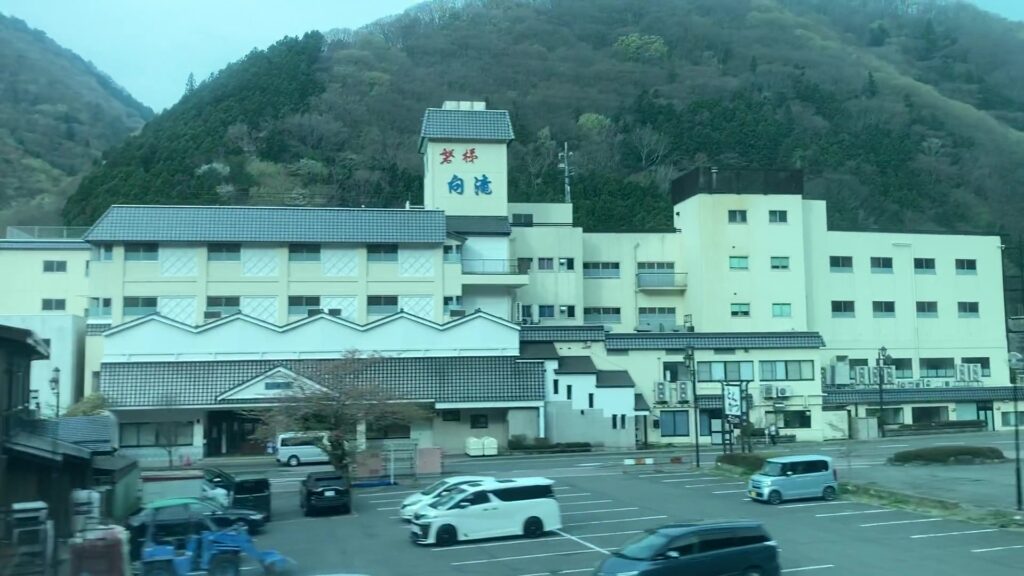 磐梯熱海温泉の車窓(磐梯熱海・中山宿駅間)