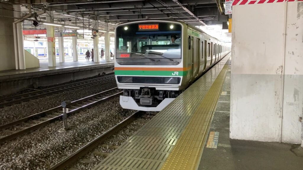 宇都宮線のE231系電車