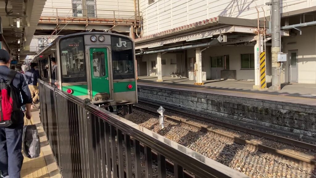 新白河駅で郡山行きに乗り換え