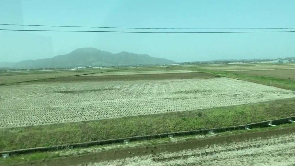 越後線沿線の田園風景