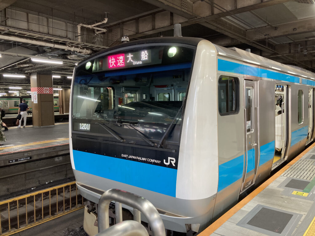 1駅だけ乗車した京浜東北線