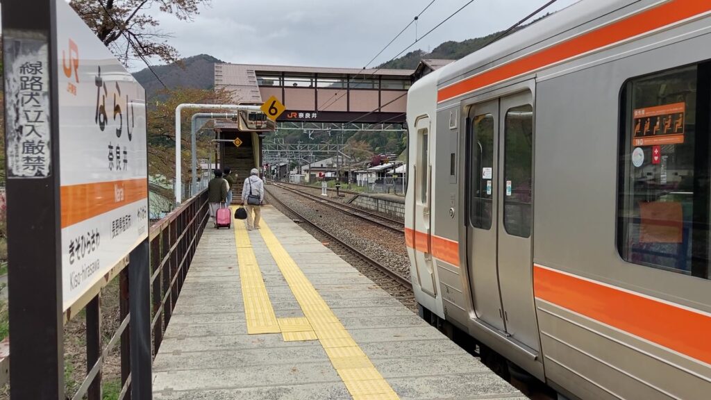 奈良井駅ホーム