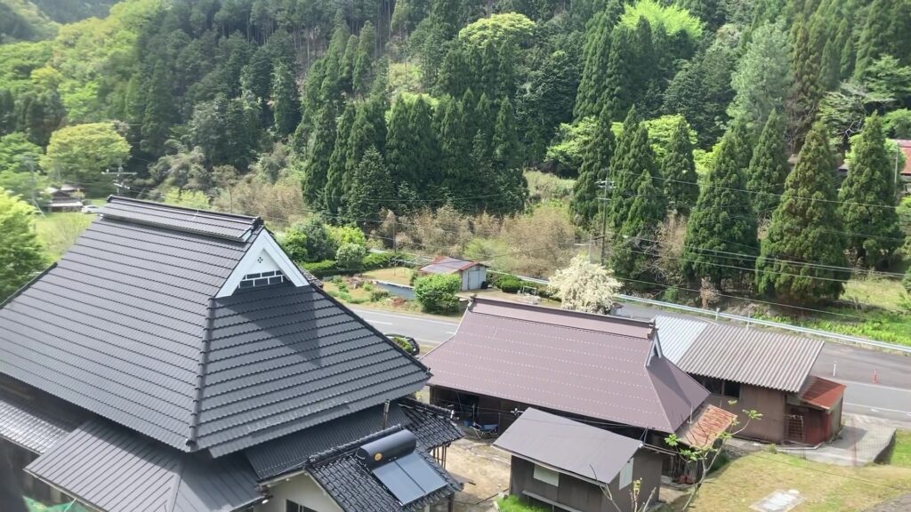 鳥取・岡山県境付近の車窓