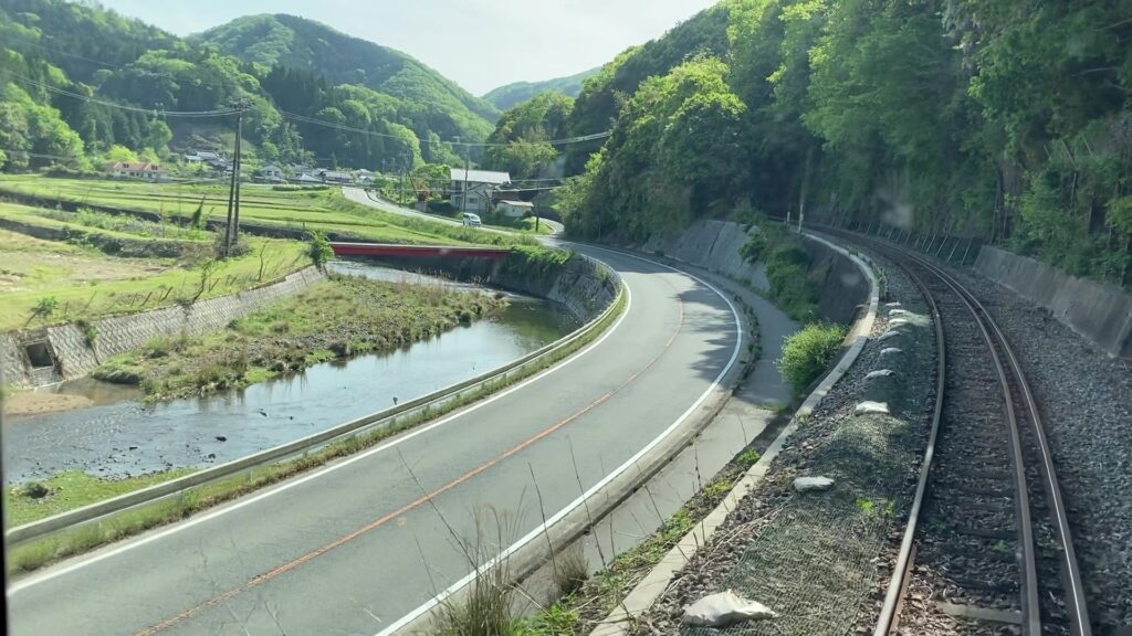 万ノ峠付近の車窓