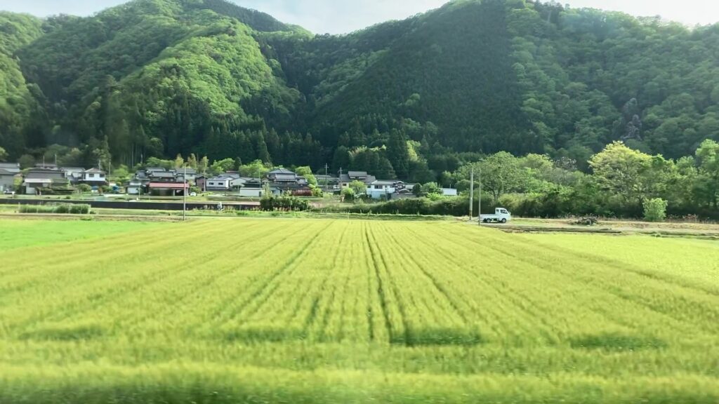 姫新線の兵庫県区間の車窓