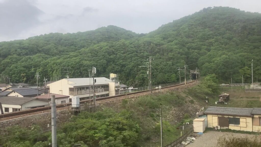 赤穂線との分岐点(相生駅付近)