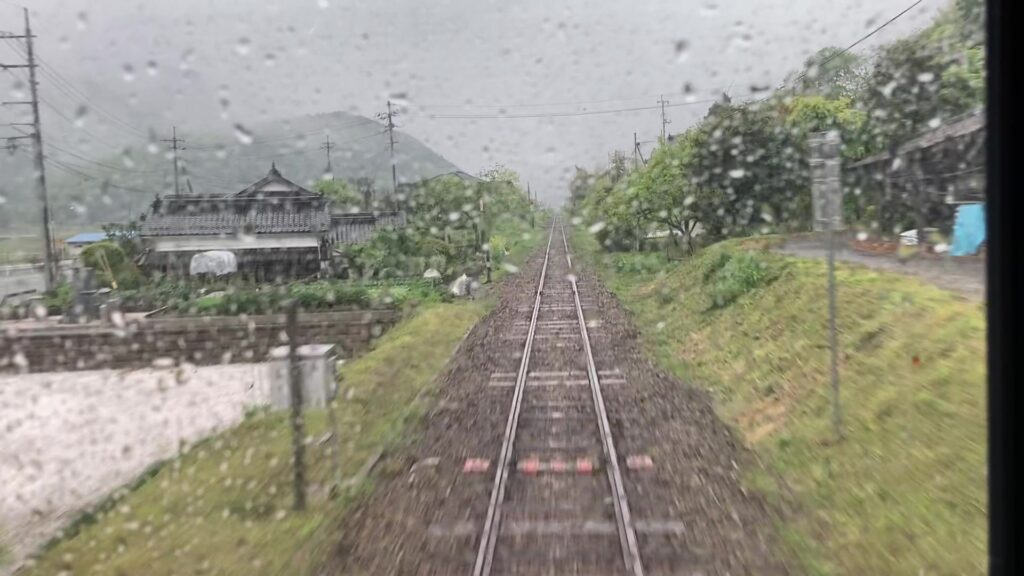 沿線の田園風景