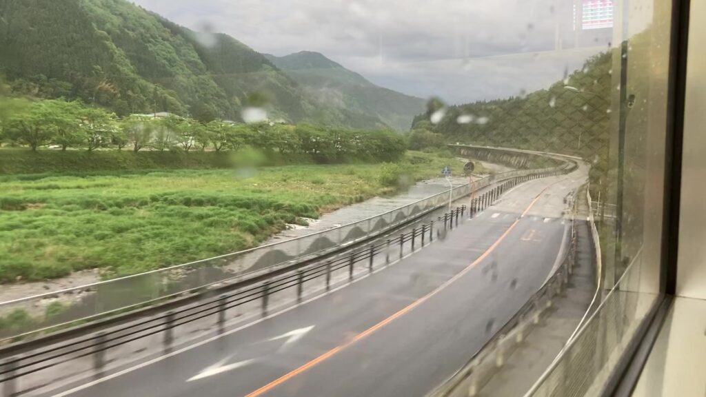 伯備線の鳥取県内の車窓