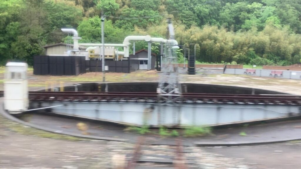 津和野駅構内の転車台