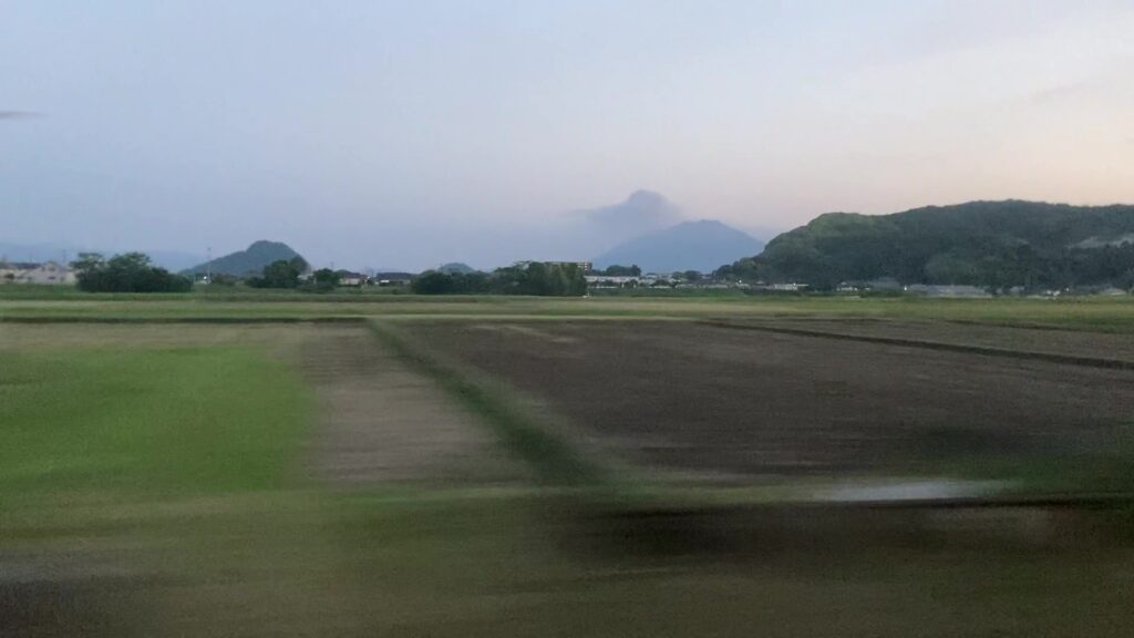 桜島の車窓