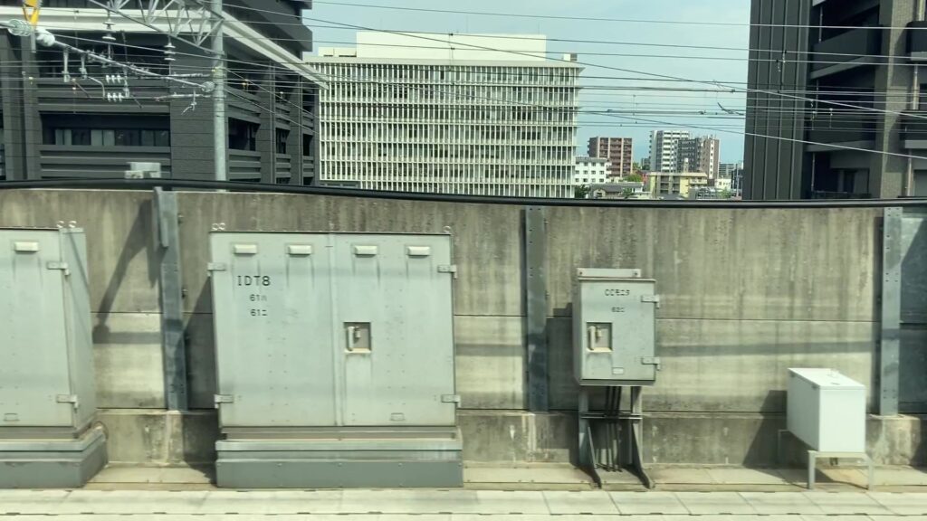 熊本駅付近の車窓