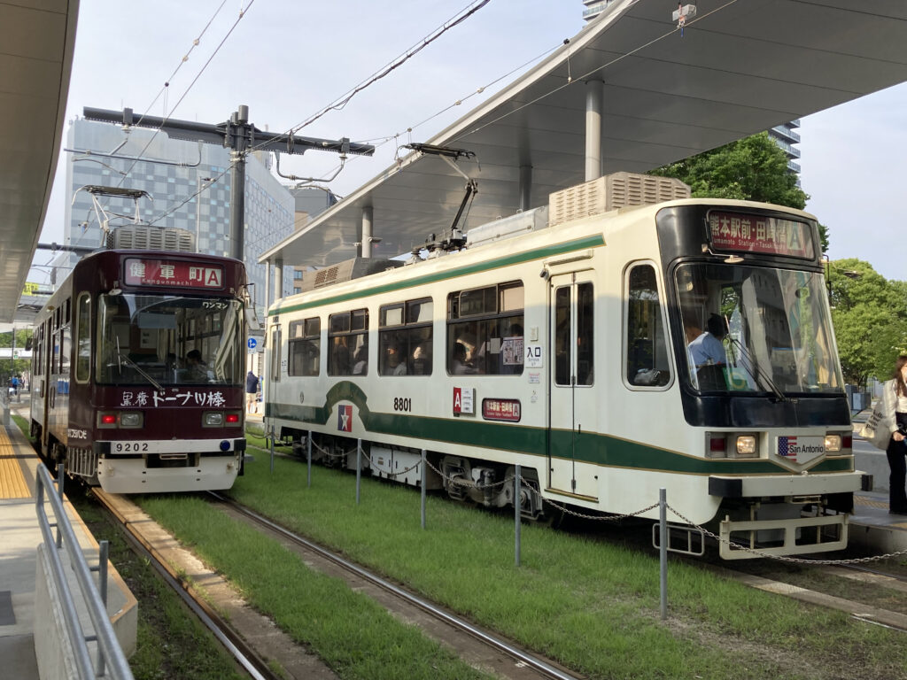 熊本市電の熊本駅前電停