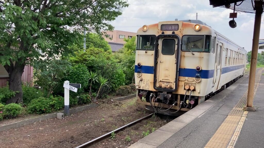 後藤寺線のキハ40系気動車