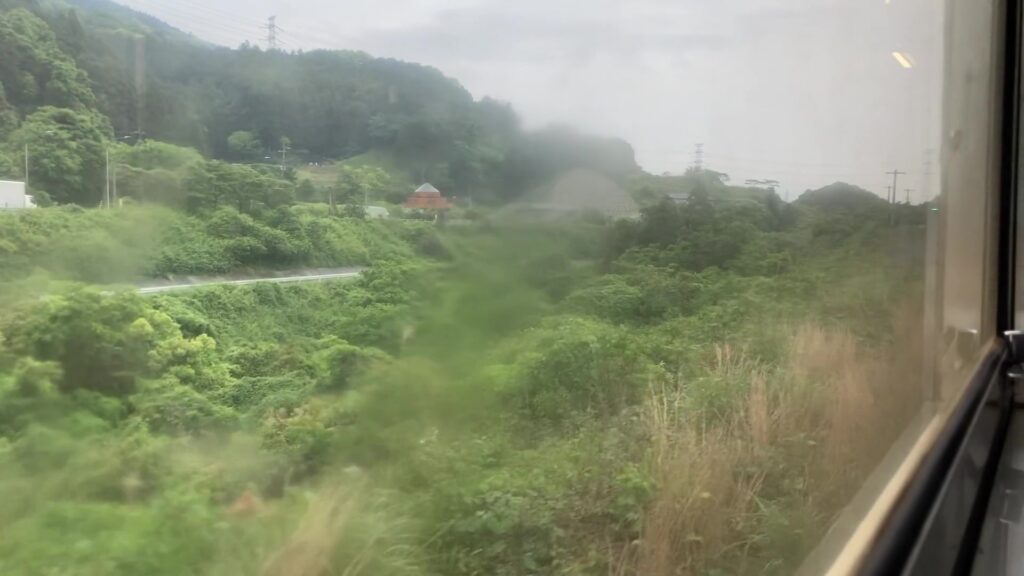 冷水峠を下る(筑前内野・筑前山家駅間)