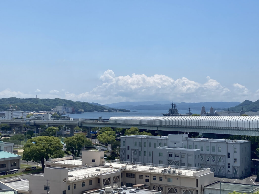 海上自衛隊佐世保史料館からの景色